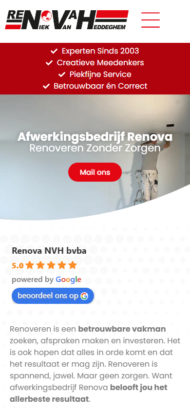 Mobiel Afwerkingsbedrijf Renova