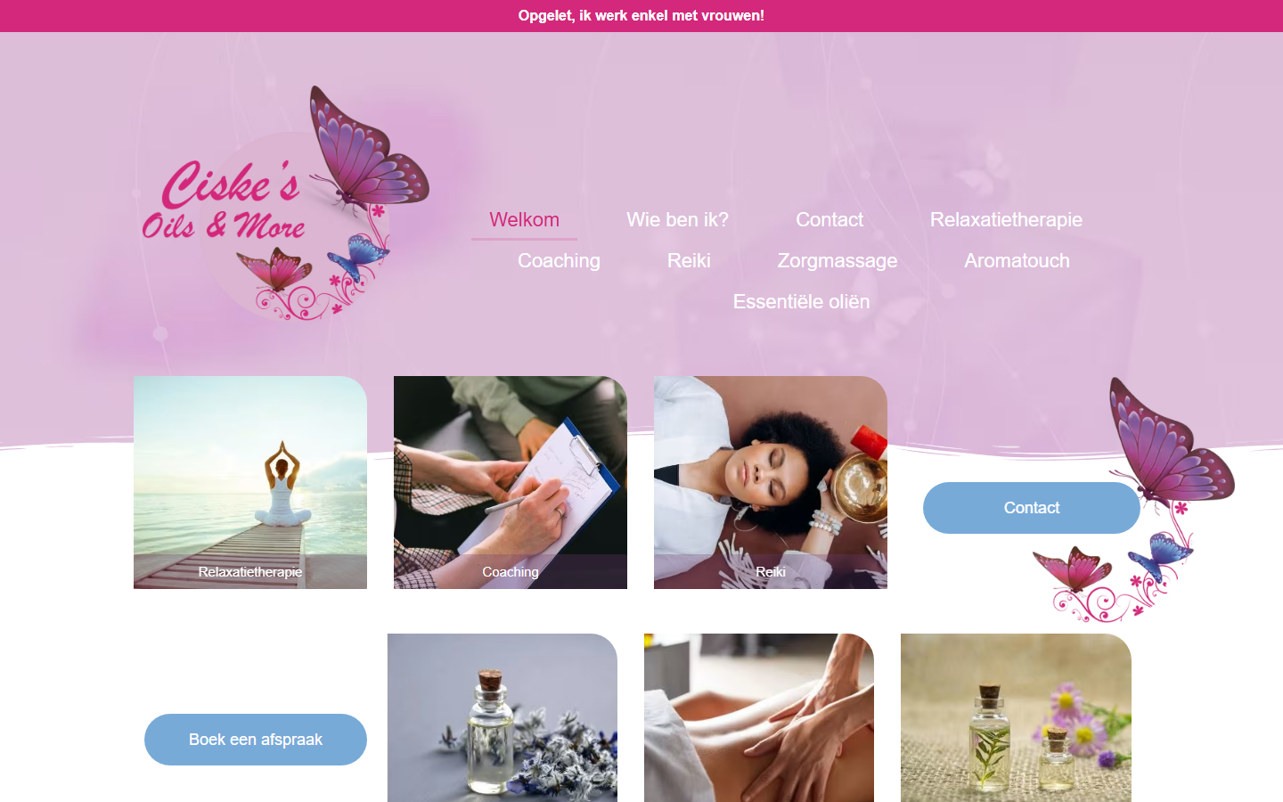 Desktopweergave Ciske's Oils & More