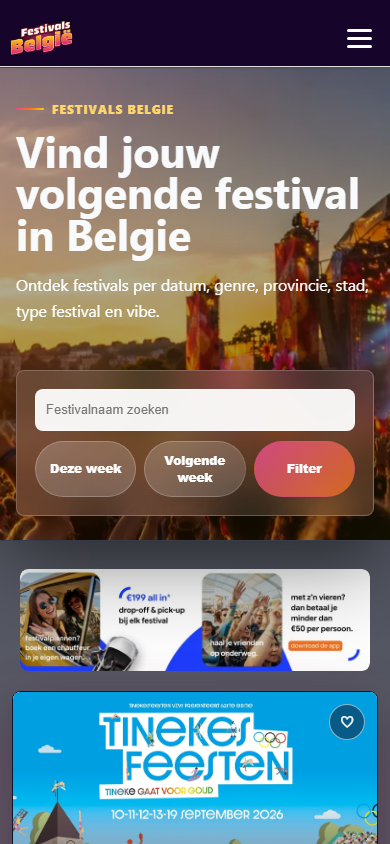Mobiel Festivals België