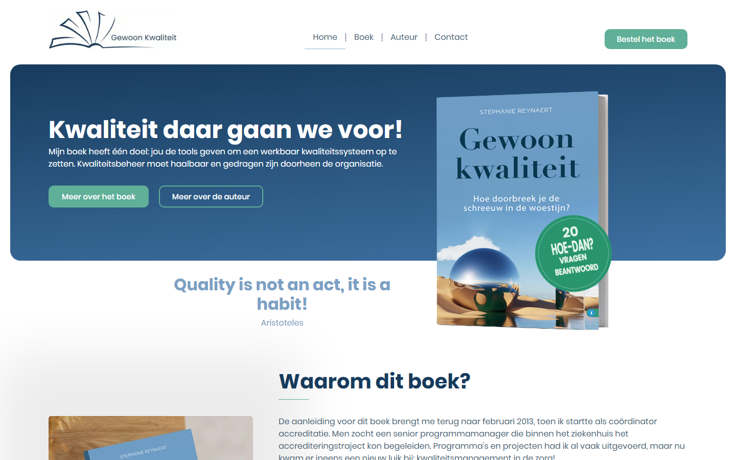 Gewoon Kwaliteit — voorbeeldwebsite