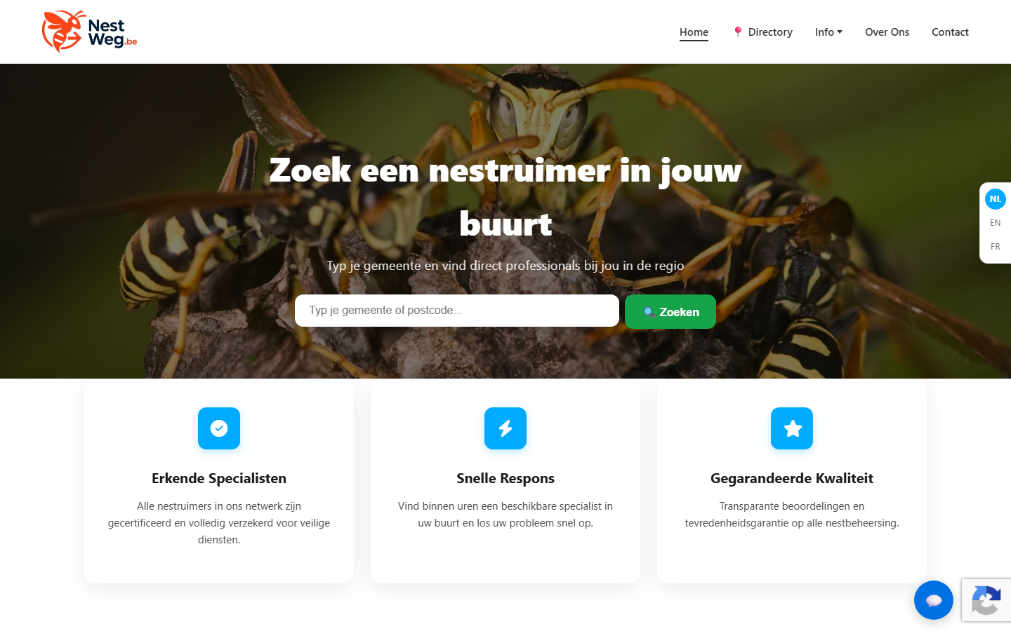 Desktopweergave Nestweg