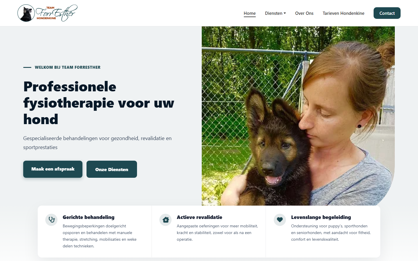 Desktopweergave Team Forresther