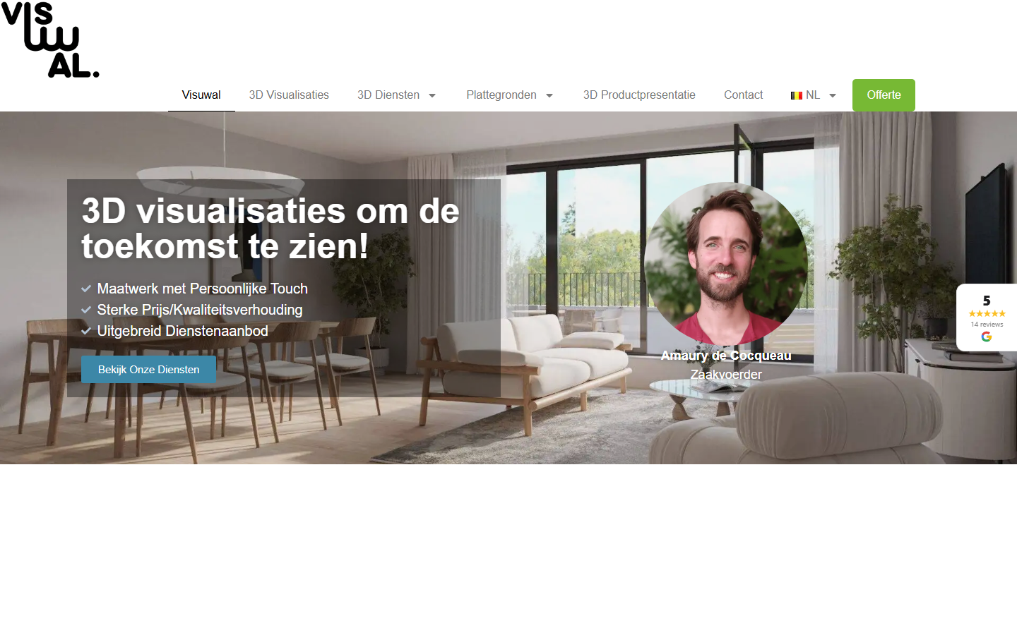 Visuwal — voorbeeldwebsite